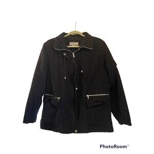 Izzi Outerwear Black Zip Up Jacket. SZ. M